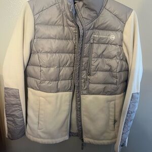 Free Country Gray and Cream Jacket with Cozy Fleece